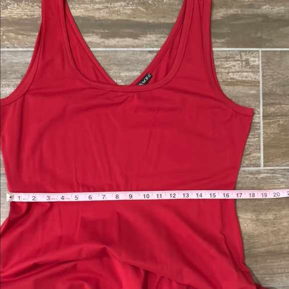 Red Scoop Neck Sleeveless Sundress - Picture 7 of 9